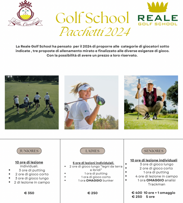 Tariffe e Pacchetti - Golf School by Andrea Reale